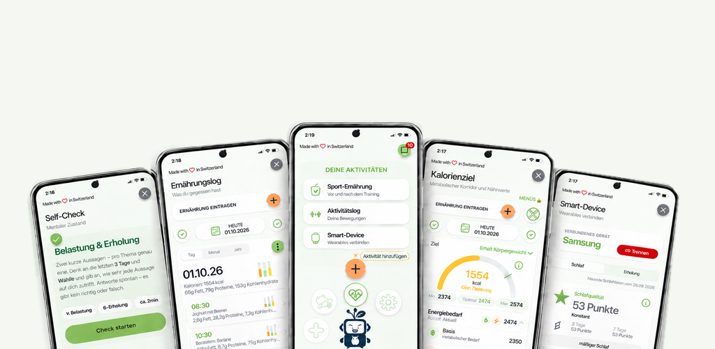 Fünf Ansichten der erpse App